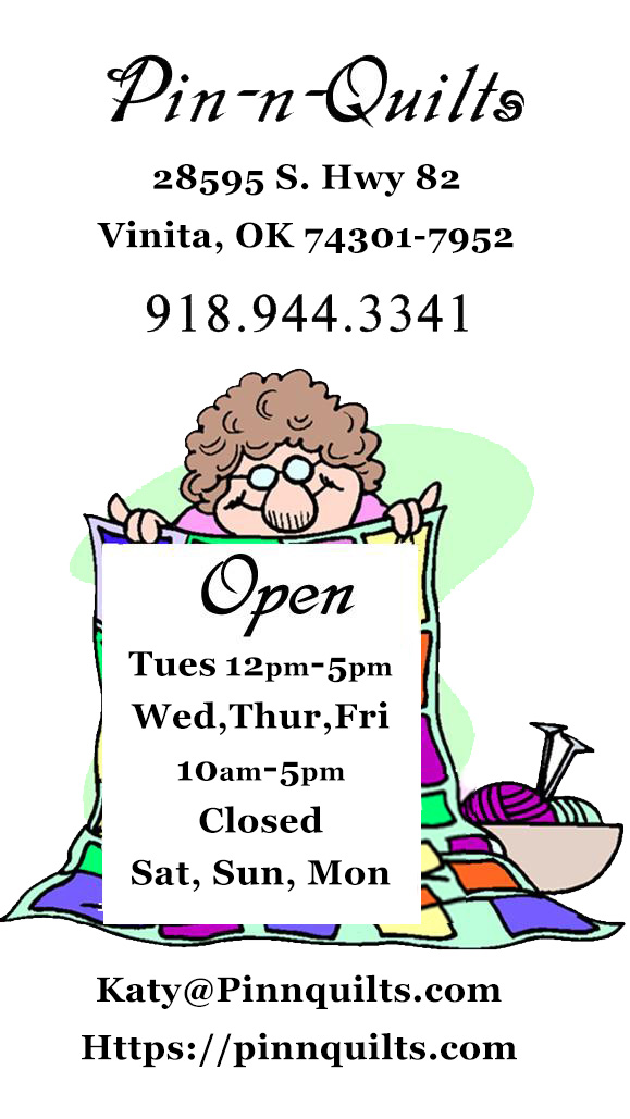 Pin-n-Quilts business Card Image